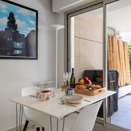 1-br Garden With Pool Peaceful Private Parking Appartement *